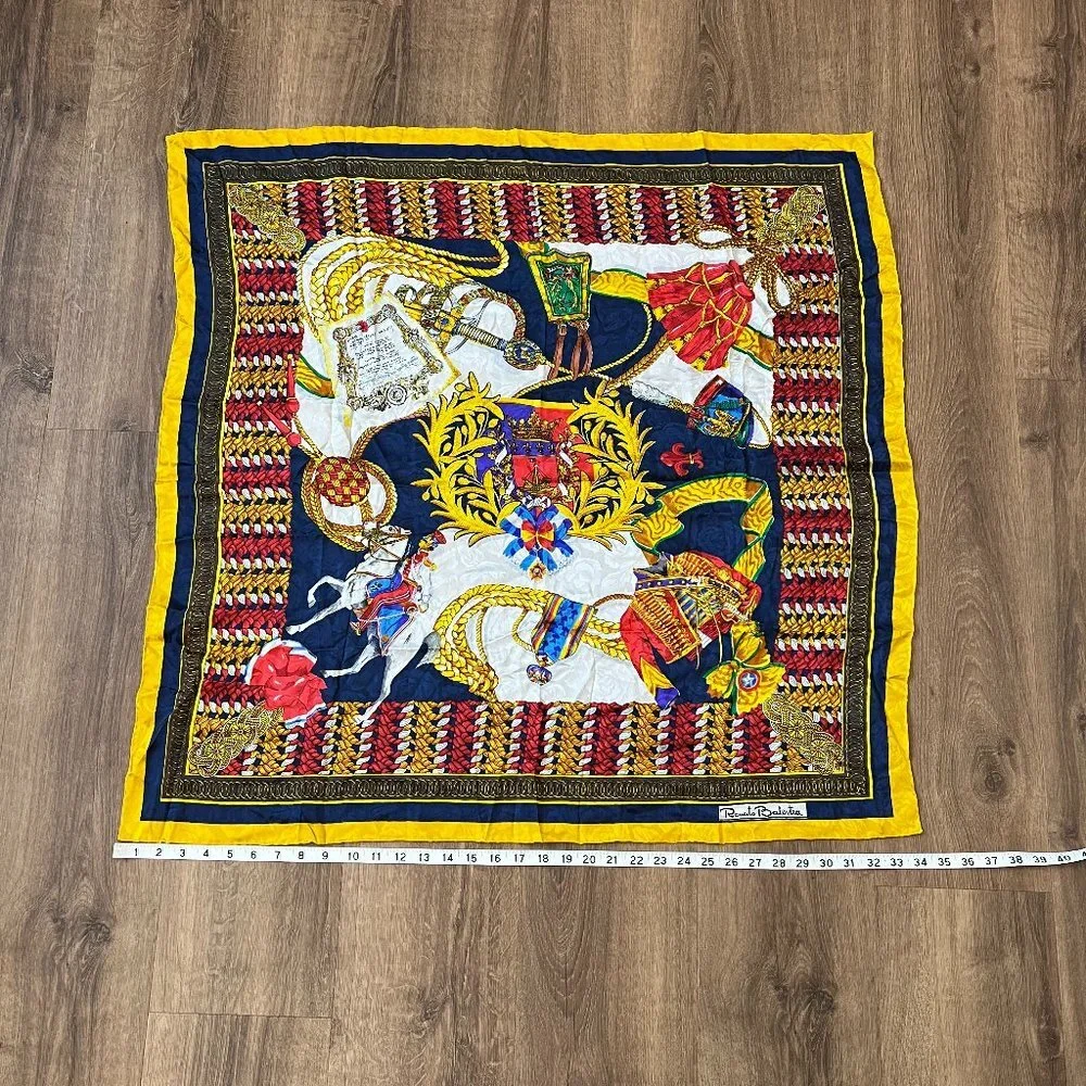 Renato Balestra Multicolor Italian British Scarf